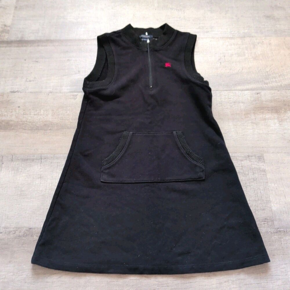 BURBERRY GIRLS Sleeve DRESS 130cm Black